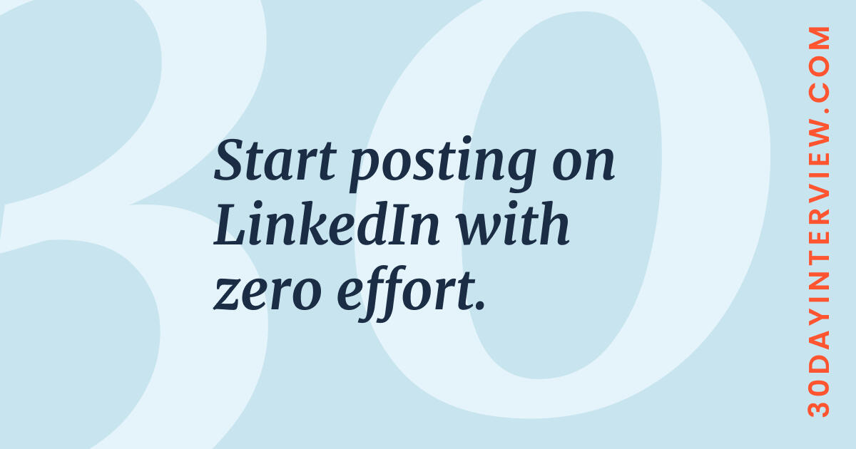 Start posting on LinkedIn with zero effort